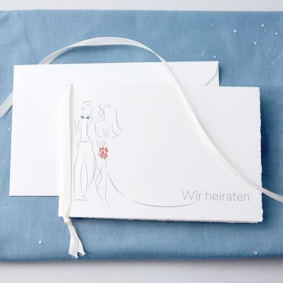 Brautpaar Einladungskarte Goldene Hochzeit