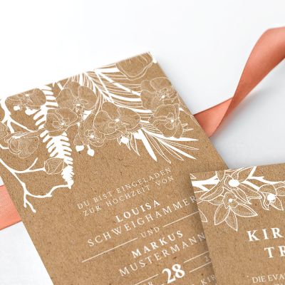 Orchids Hochzeitseinladung