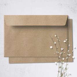 Umschlag für Große Karte Kraftpapier, 176 x 125 mm