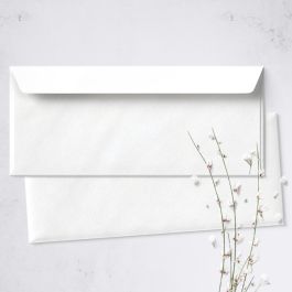 Umschlag für Lange Karte Weiß, 220 x 110 mm