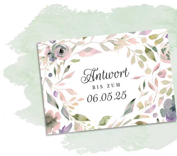 Antwortkarte 'Blueberry' Antwortkarte 'Blueberry'