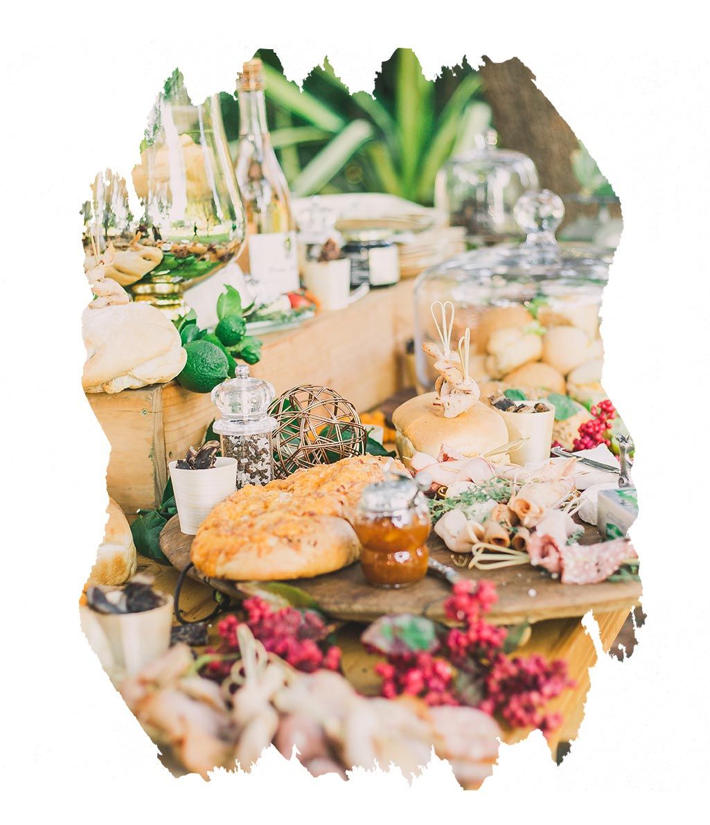 Gartenhochzeit Buffet