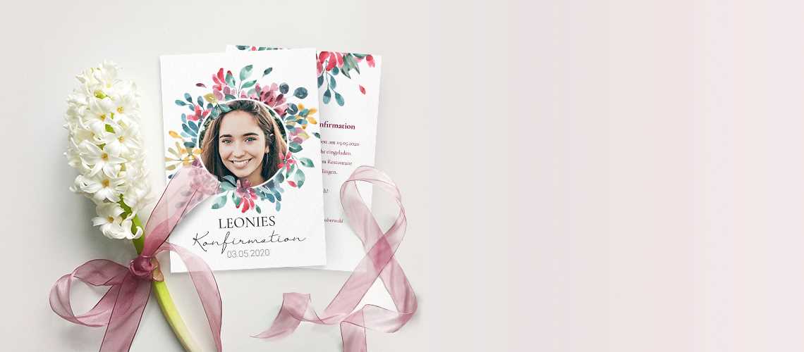 Konfirmationskarten Einladungskarten Konfirmation