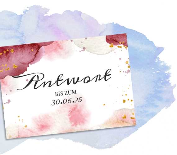 Antwortkarte 'Gouache' Antwortkarte 'Gouache'