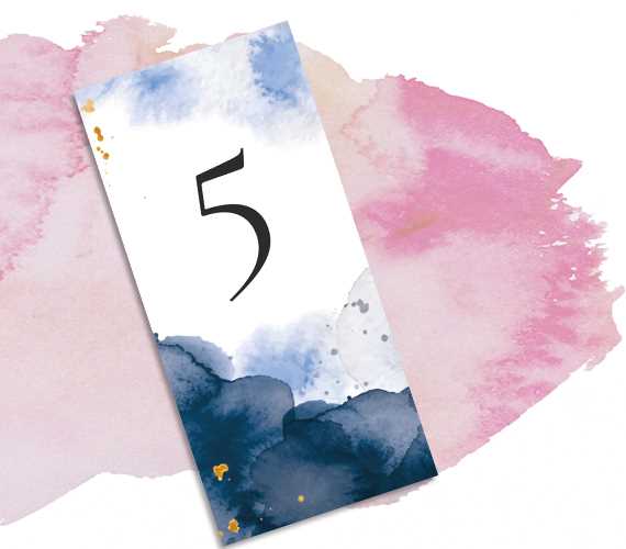 Tischnummer 'Gouache Tischnummer 'Gouache'
