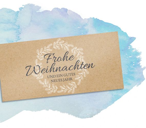 Firmen Weihnachtskarte in Naturoptik Firmen Weihnachtskarte in Naturoptik
