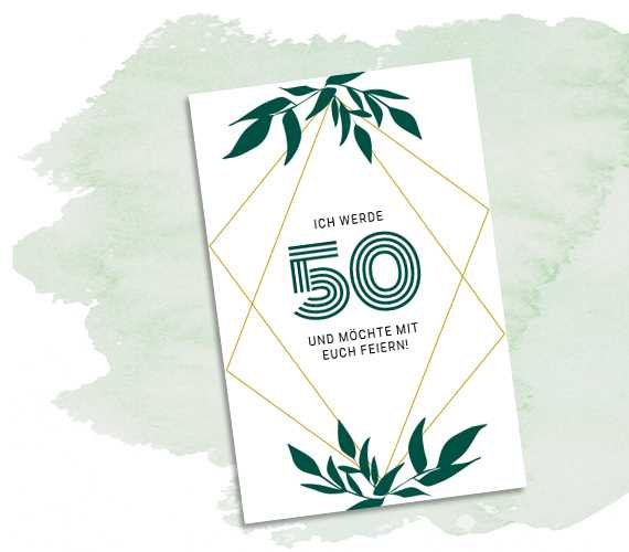 Geburtstagseinladung 50 Geburtstagseinladung 50