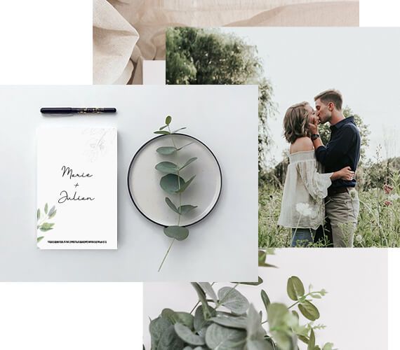 Hochzeitskarten Kollage Hochzeitskarten Kollage
