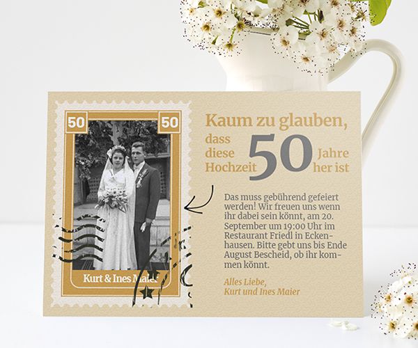 38++ Meditation sprueche , Einladungskarten zur Goldenen Hochzeit edel &amp; zeitlos PRINTKISS