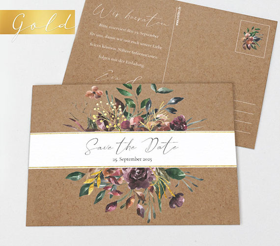 Save the Date Autumn Blossom Save the Date Autumn Blossom