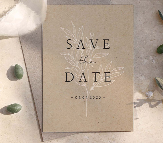 Save the Date Scandi Chic Save the Date Scandi Chic